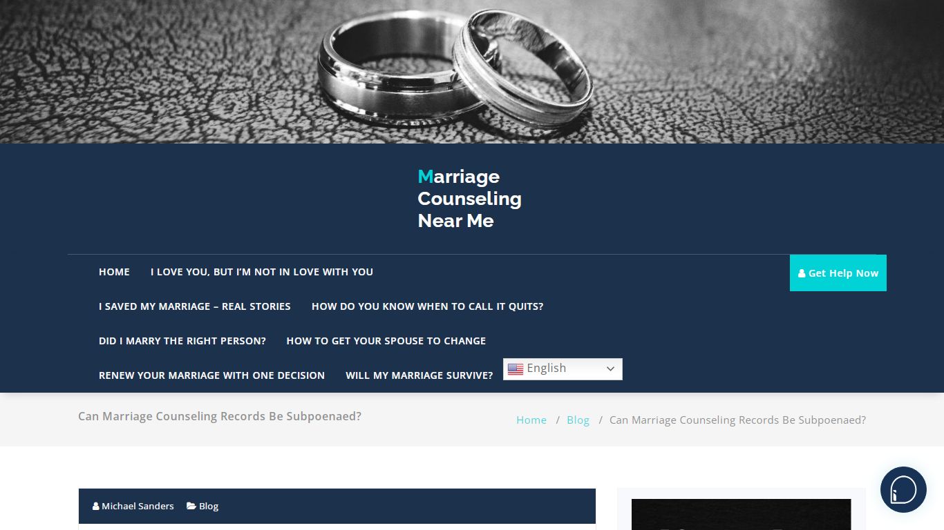 Can Marriage Counseling Records Be Subpoenaed?