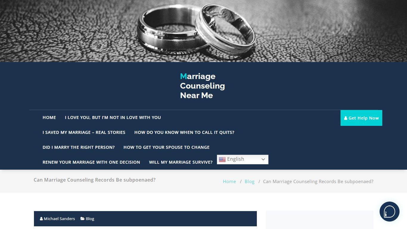 Can Marriage Counseling Records Be subpoenaed?